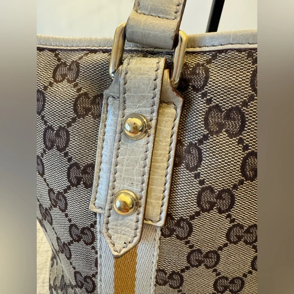 Gucci Signature Monogram Canvas Shoulder Tote- Fixer Bag (Heavy damage) - Picture 3 of 16